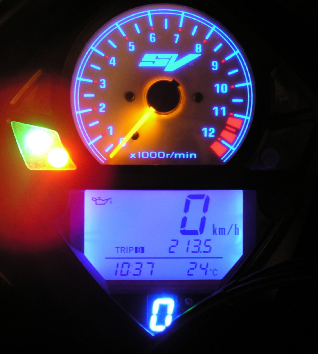 Häufig verwendete Geschwindigkeitsanzeige Motorrad-Ganganzeige